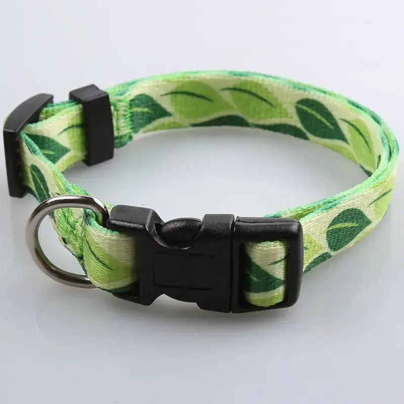 Best Quality safety comfortable Durable Nylon woodland camo dog collars Adjustable Custom Various sizes