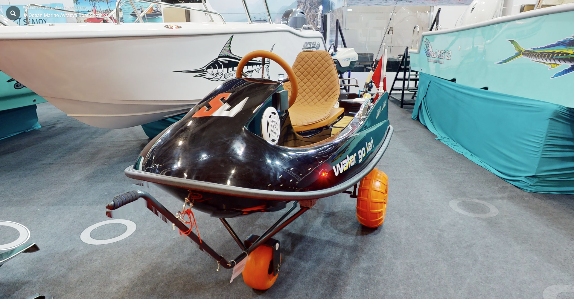 Ocean Seajoy Water Gokart Green Water Go-Kart  Electric Canoe Electric Mini Boat