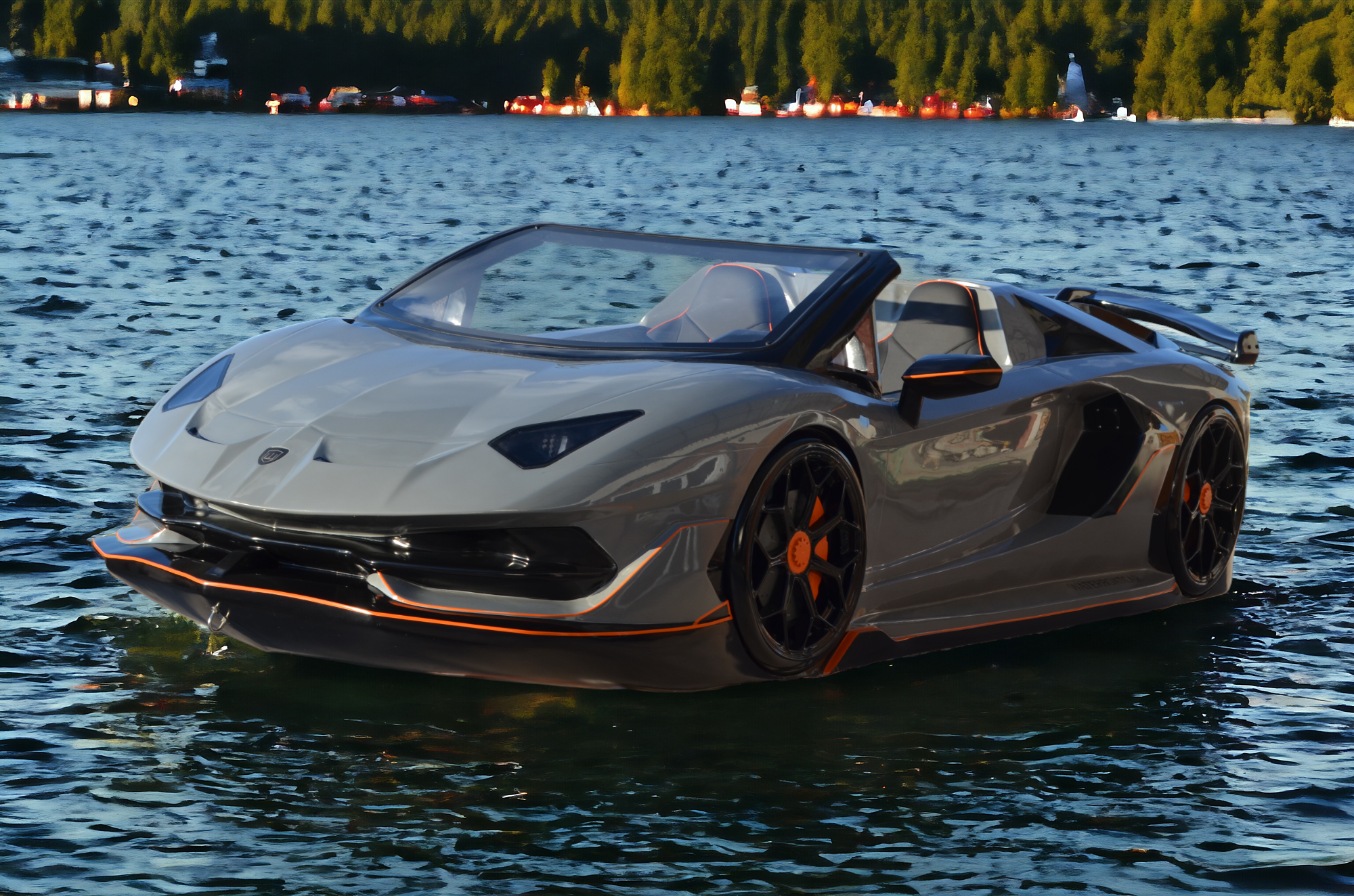 Ocean JetCar Custom Lambo Water Sports Water Car For Entertainment and Fun Sea Ocean Sports Lamborghini Sea Car