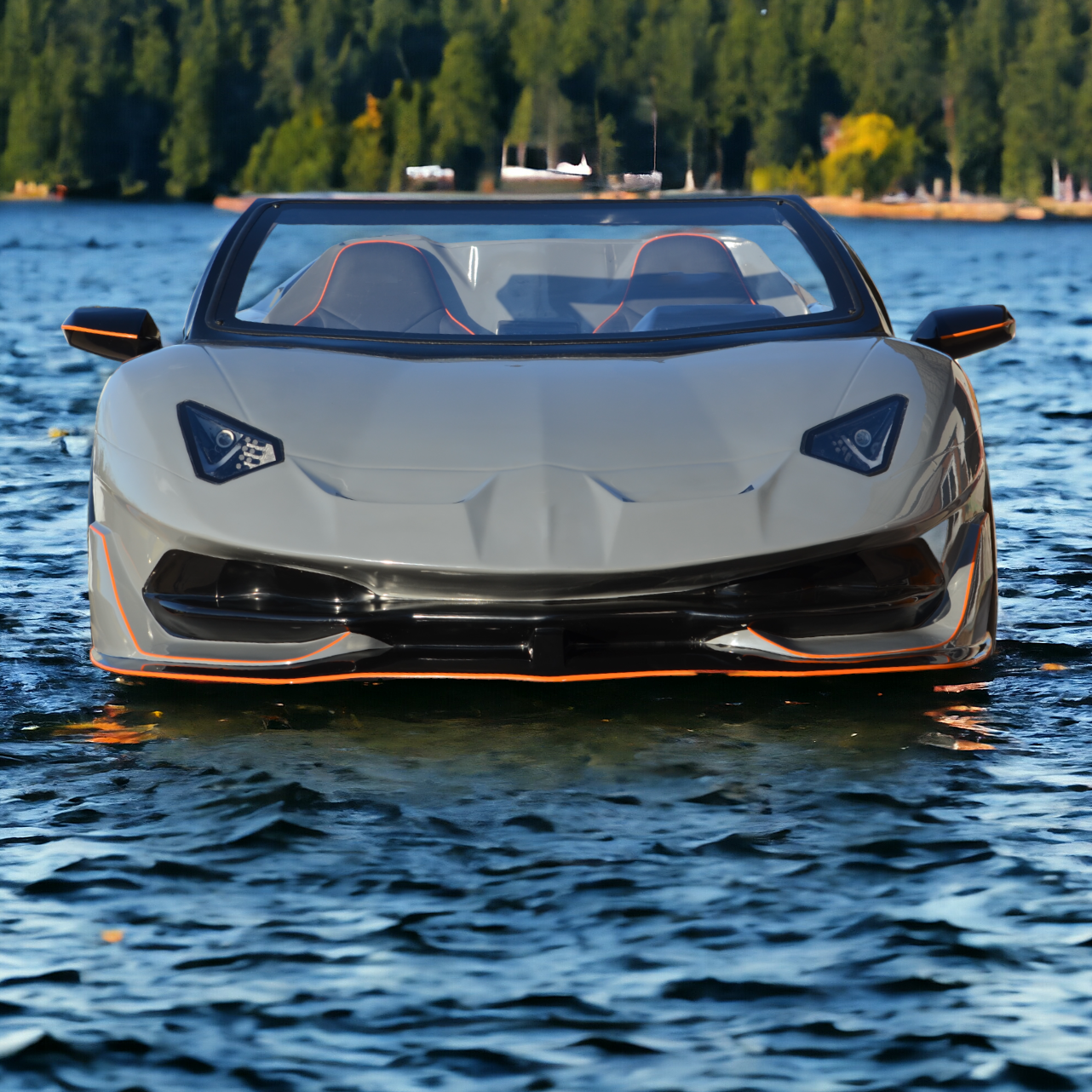 Ocean JetCar Custom Lambo Water Sports Water Car For Entertainment and Fun Sea Ocean Sports Lamborghini Sea Car