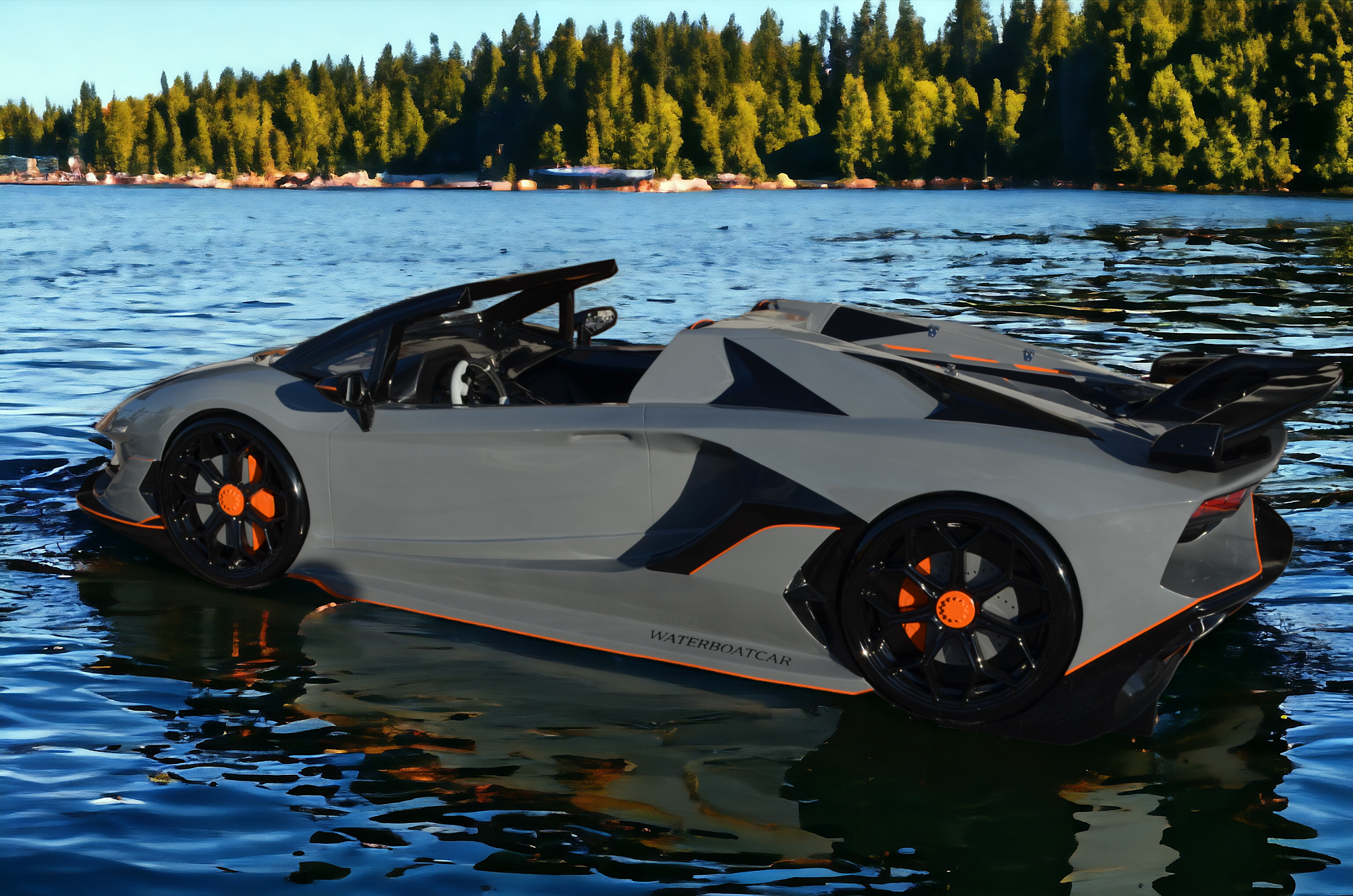 Ocean JetCar Custom Lambo Water Sports Water Car For Entertainment and Fun Sea Ocean Sports Lamborghini Sea Car