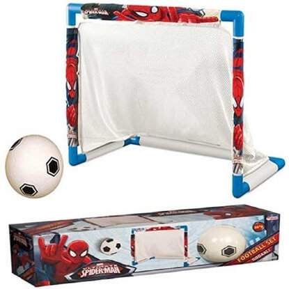 Spiderman Football Set Kids Outdoor Sport Toys Soccer Set Play Football Game Mini Plastic Portable Soccer Goal Set Training net