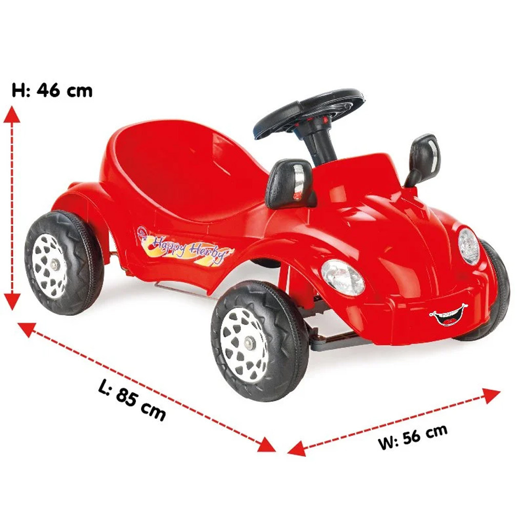 Happy Herby Pedal Operated Car Toys Kids Ride on Car Baby Sliding Push Ride-on High Quality Plastic Toy Wholesale