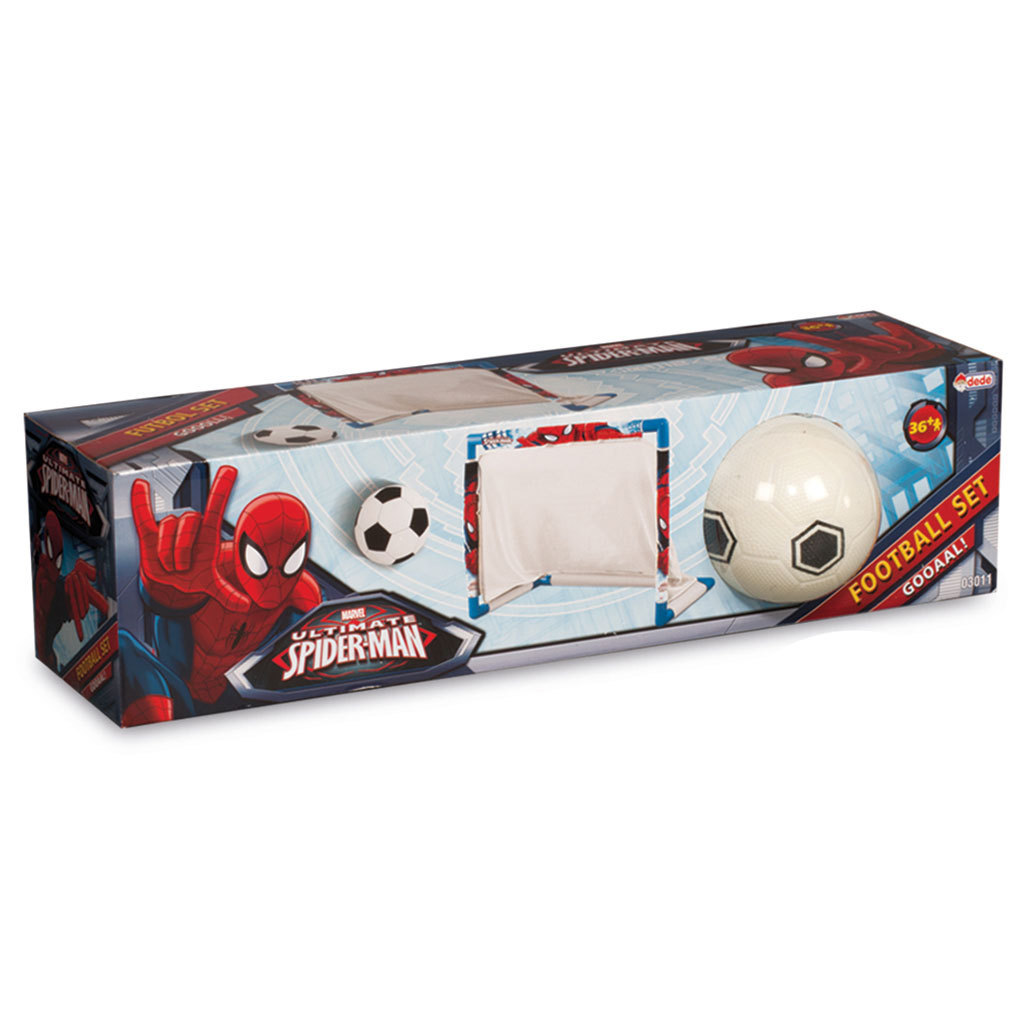 Spiderman Football Set Kids Outdoor Sport Toys Soccer Set Play Football Game Mini Plastic Portable Soccer Goal Set Training net