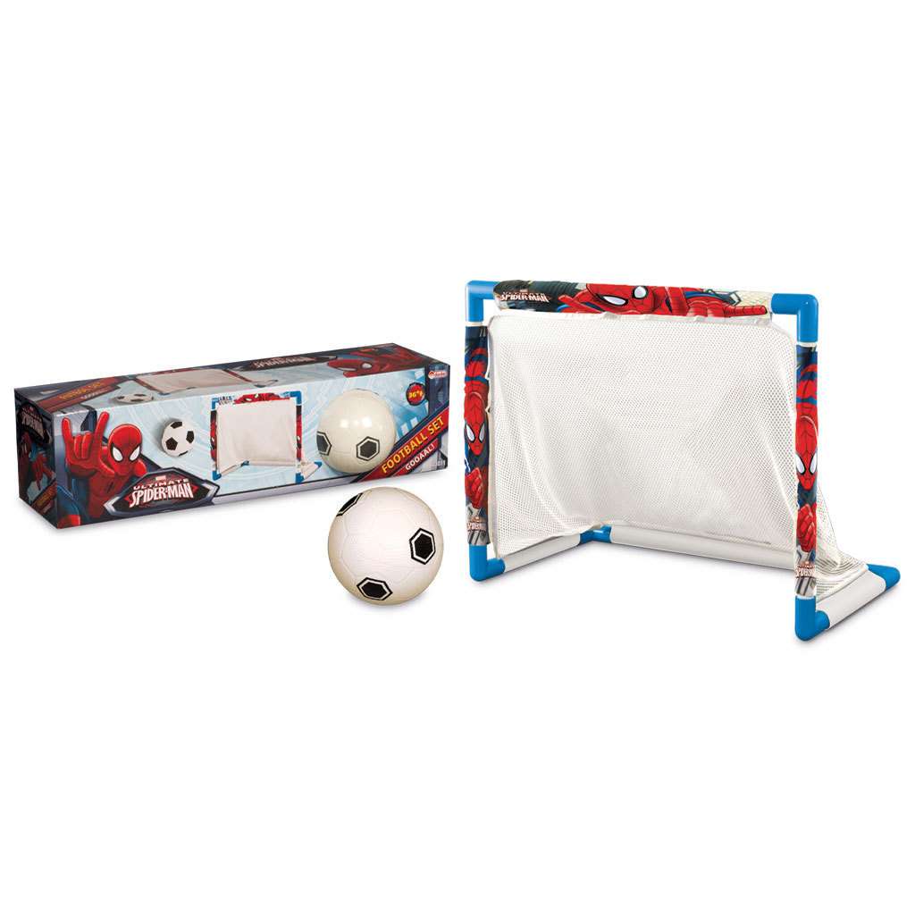 Spiderman Football Set Kids Outdoor Sport Toys Soccer Set Play Football Game Mini Plastic Portable Soccer Goal Set Training net