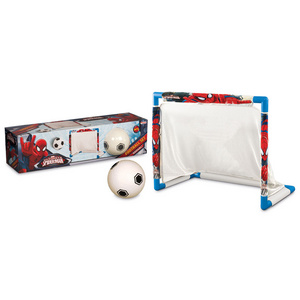 Spiderman Football Set Kids Outdoor Sport Toys Soccer Set Play Football Game Mini Plastic Portable Soccer Goal Set Training net