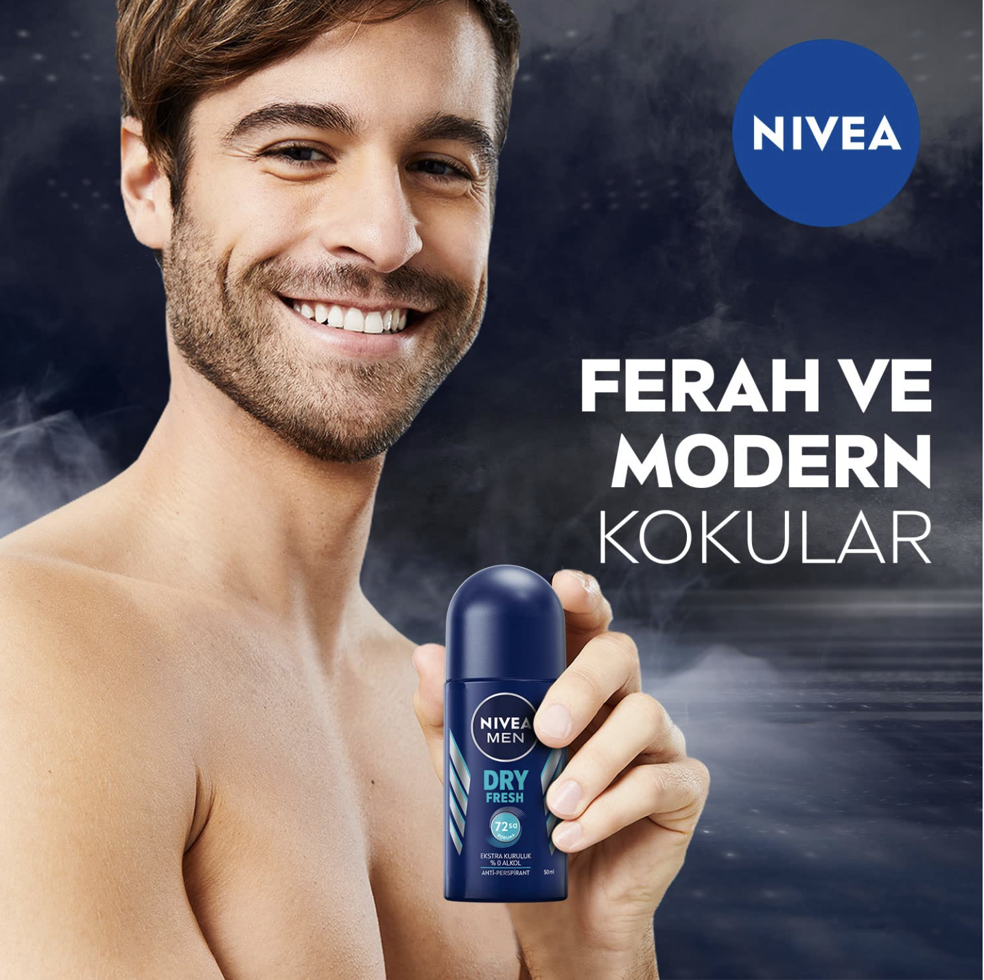 Antiperspirant Men Roll on Deodorant Nivea Men Dry and Fresh 50 Ml Best Price