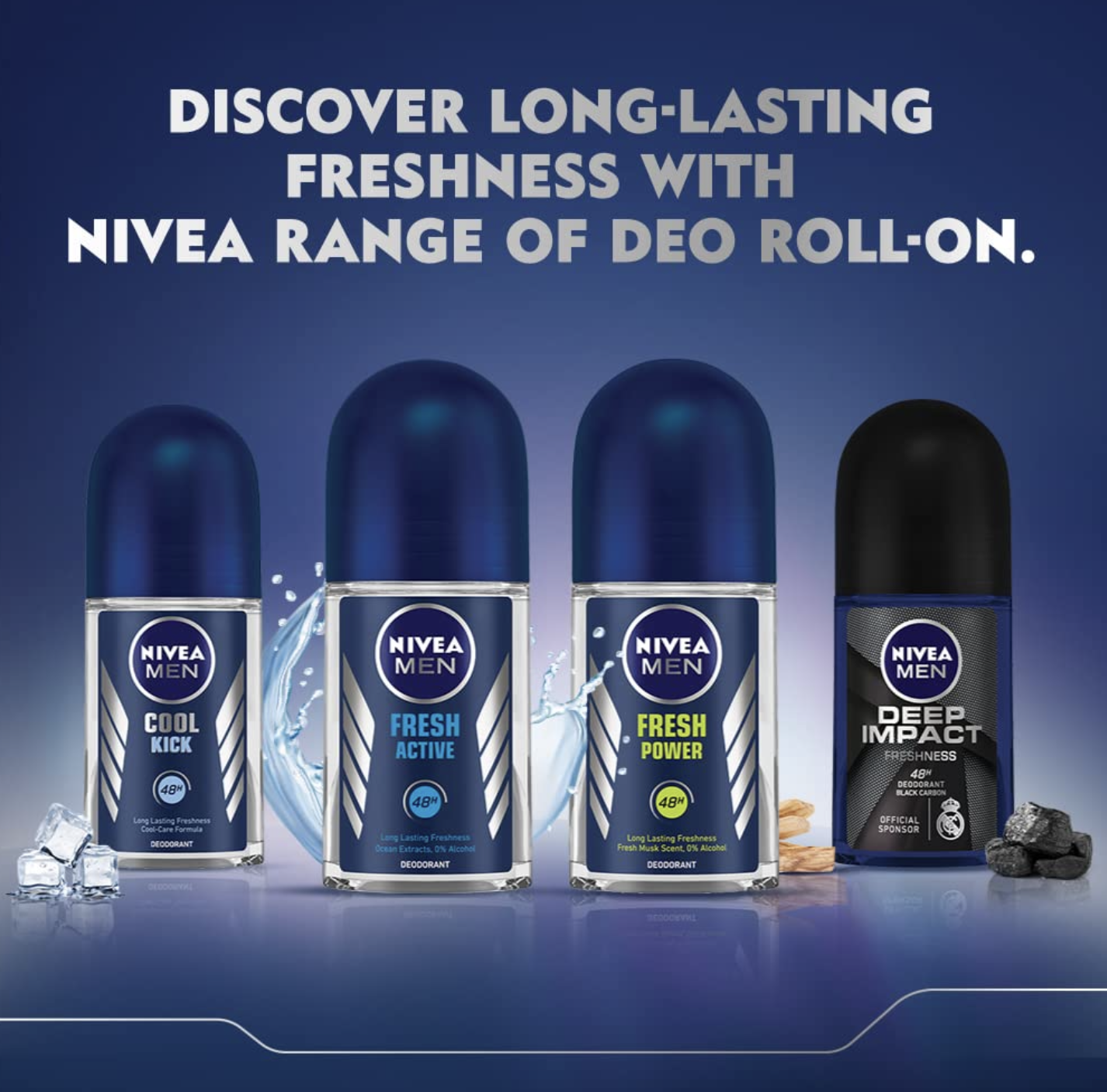 Antiperspirant Men Roll on Deodorant Nivea Men Dry and Fresh 50 Ml Best Price