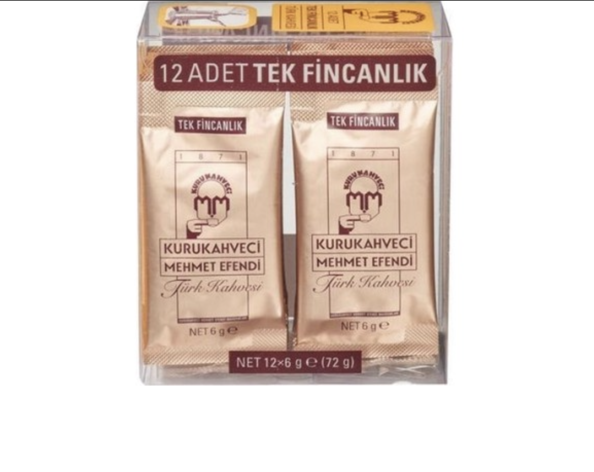 Best Turkish Coffee Traditional Coffee 6 gr Sachet Box of 12 Wholesale Best Price