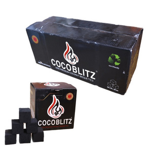 Firemax Coconut Quality Hookah Charcoal Made from Coconut Shell Compressed Long Burning Time Square Hookah Charcoal