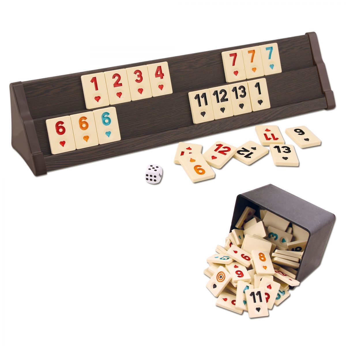 Vip Wooden Okey Set Rummystar Wooden Rummy Set Wholesale Dirt-Resistant Cue Scratch-Resistant Wipeable and Mold-Resistant