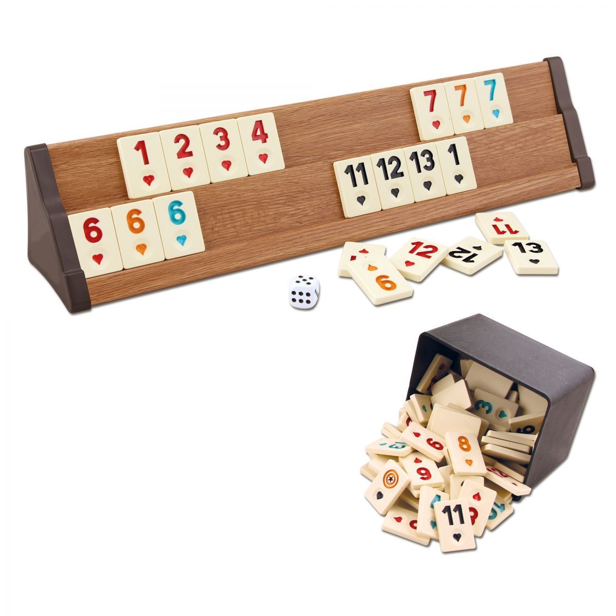 Vip Wooden Okey Set Rummystar Wooden Rummy Set Wholesale Dirt-Resistant Cue Scratch-Resistant Wipeable and Mold-Resistant