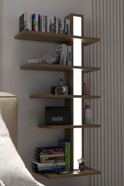 Iron Pipe Shelf Bookcase Open Bookshelf Home Floating Storage Book Shelves Industrial Wall Mount Metal Black OEM Key HEN Item