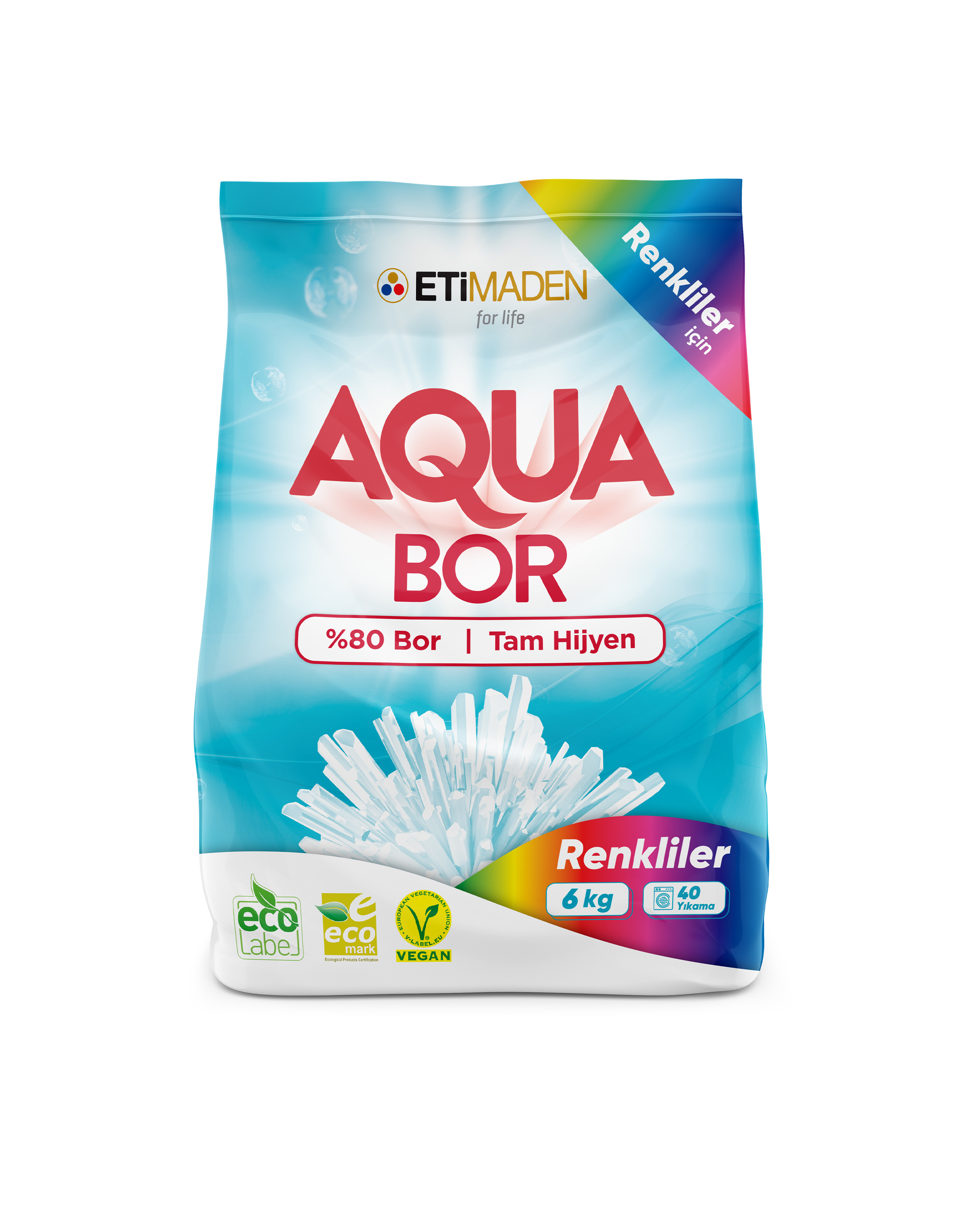 For Coloured Laundry Aqua Boron Natural Mineral Detergent Contains 80% Boron Produced From Boron Mine 6Kg 40 Wash