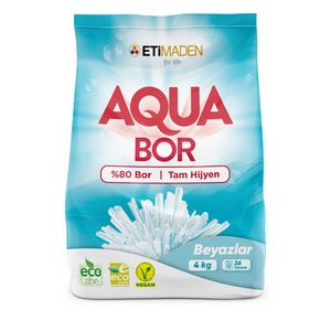 Aqua Boron Natural Mineralised Powder Detergent For White Laundry Obtained From Boron Mine Contains 80% Boron 6Kg 40 Wash