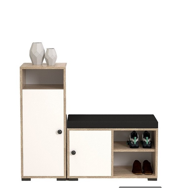 European Modern Design Particle Board Shoe Storage Cabinet With Shoe Shelf Large Capacity