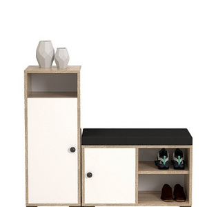 European Modern Design Particle Board Shoe Storage Cabinet With Shoe Shelf Large Capacity