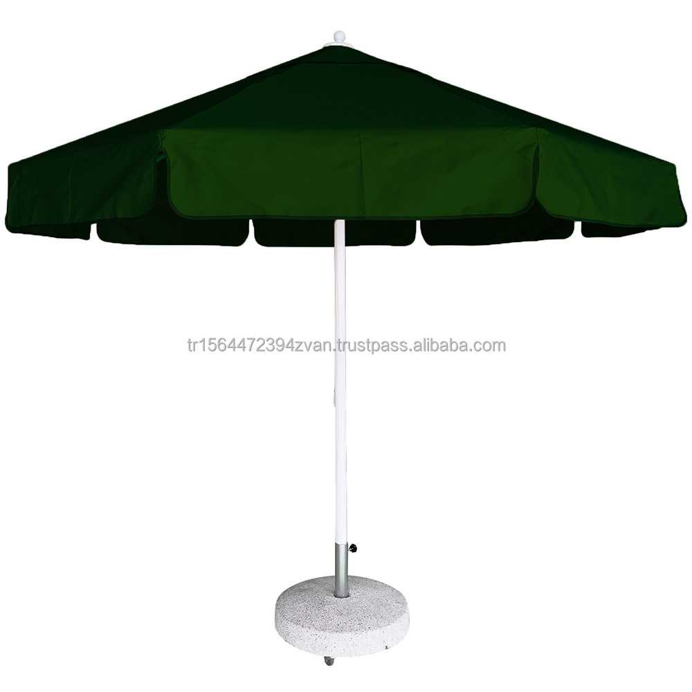 3.5m Round Corded Sacred Umbrella Waterproof With Rope Pulley System Poolside Site Common Areas Beaches Guaranteed Umbrella