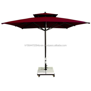 3x3 Corded Garden Umbrella without Fringes Umbrella Poolside Site Common Areas Beaches Between Sunbeds Umbrella