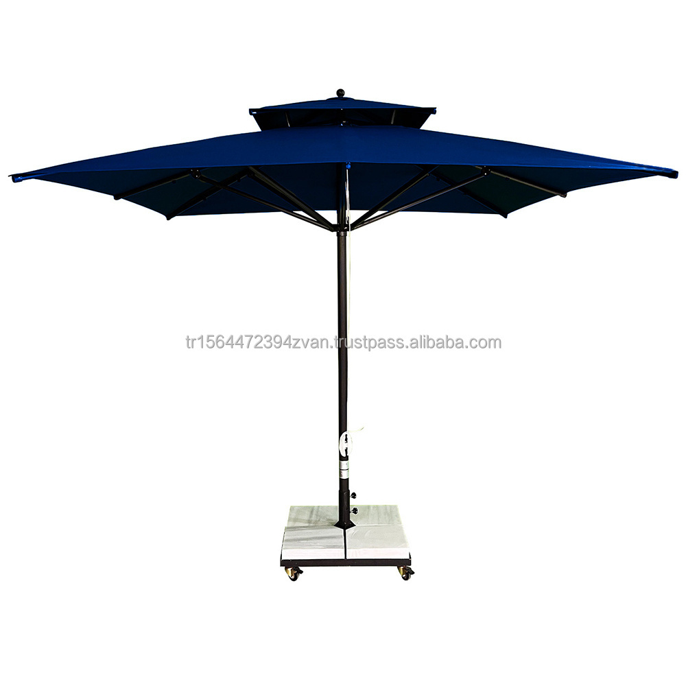 3x3 Corded Garden Umbrella without Fringes Umbrella Poolside Site Common Areas Beaches Between Sunbeds Umbrella