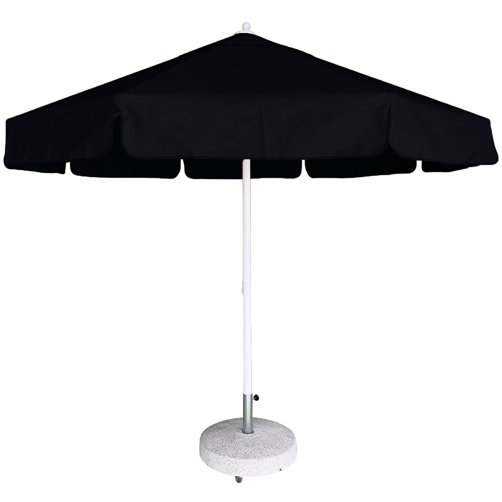 3.5m Round Corded Sacred Parasol Waterproof With Rope Pulley System Poolside Site Common Areas Beaches Guaranteed Umbrella