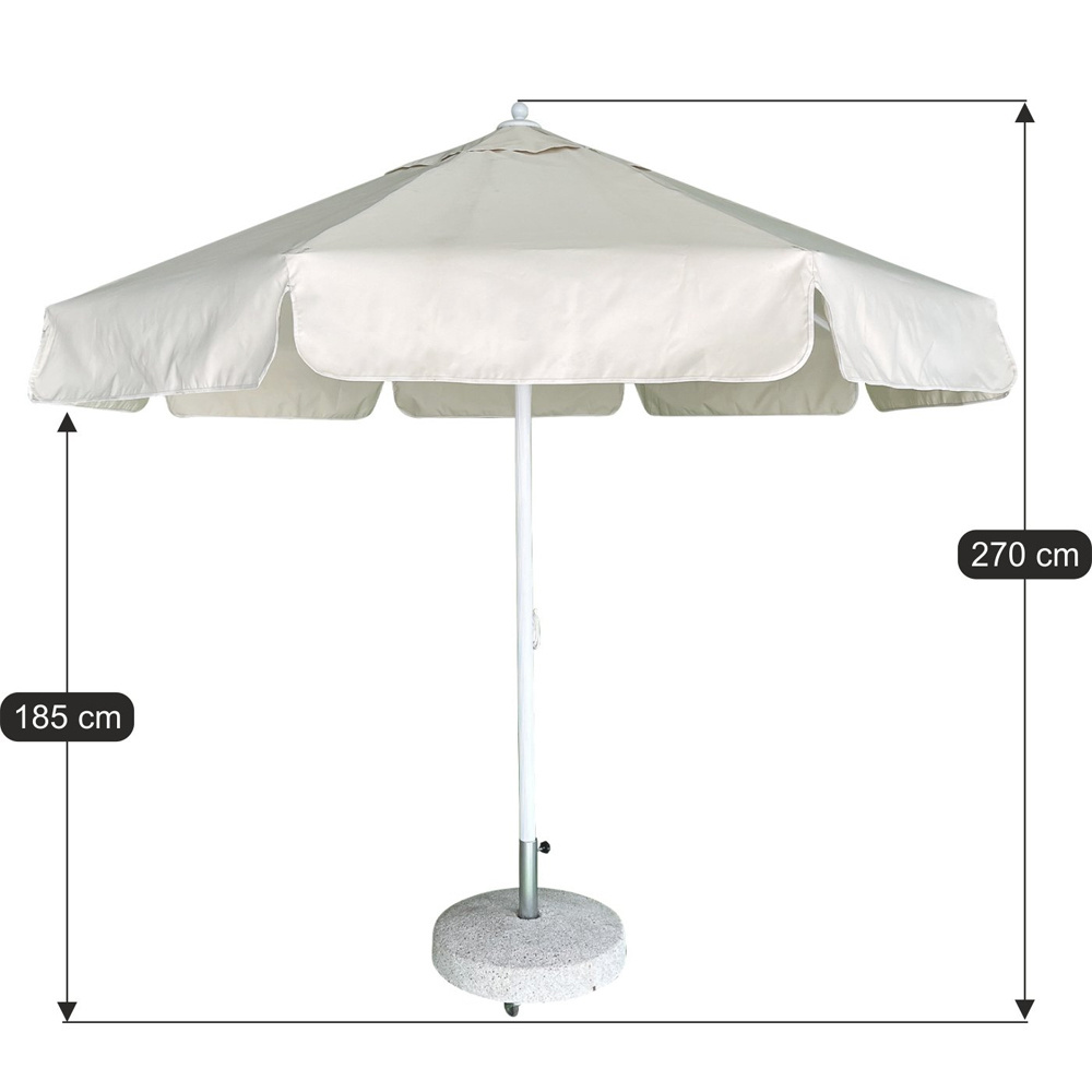 3.5m Round Corded Sacred Parasol Waterproof With Rope Pulley System Poolside Site Common Areas Beaches Guaranteed Parasol