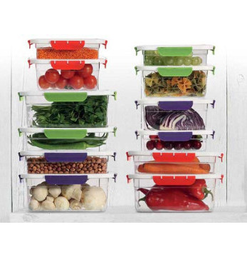 leak proof food jar box with lock lid for refrigerator