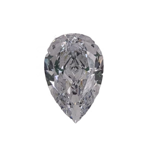 Lab created white loose gem  moissanite pear shape for jewelry making gemstone D color VVS1 clarity