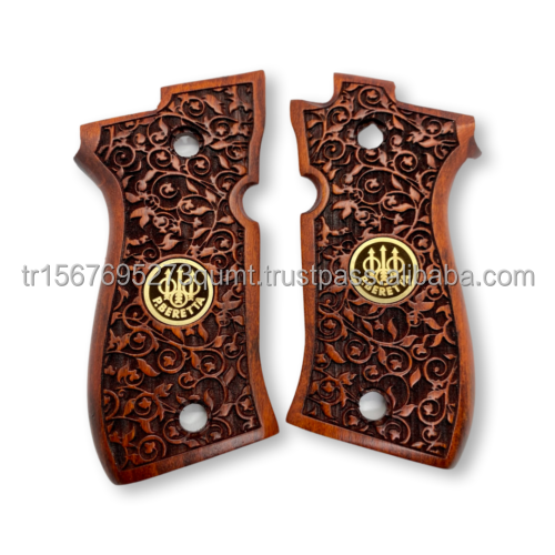 Compatible with Beretta F81 / 84 Shooting Accessories CNC Machined High Precision Grips Handmade Wooden handle grips accessories