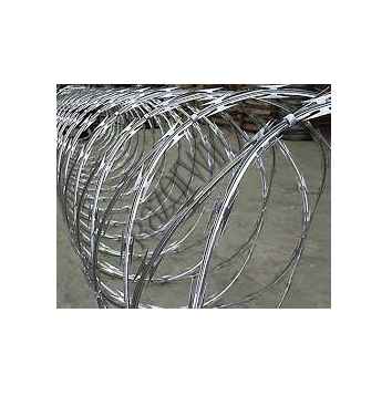 High security galvanized concertina  razor wire for outdoor garden houses security areas made in Turkiye galvanized razor wire