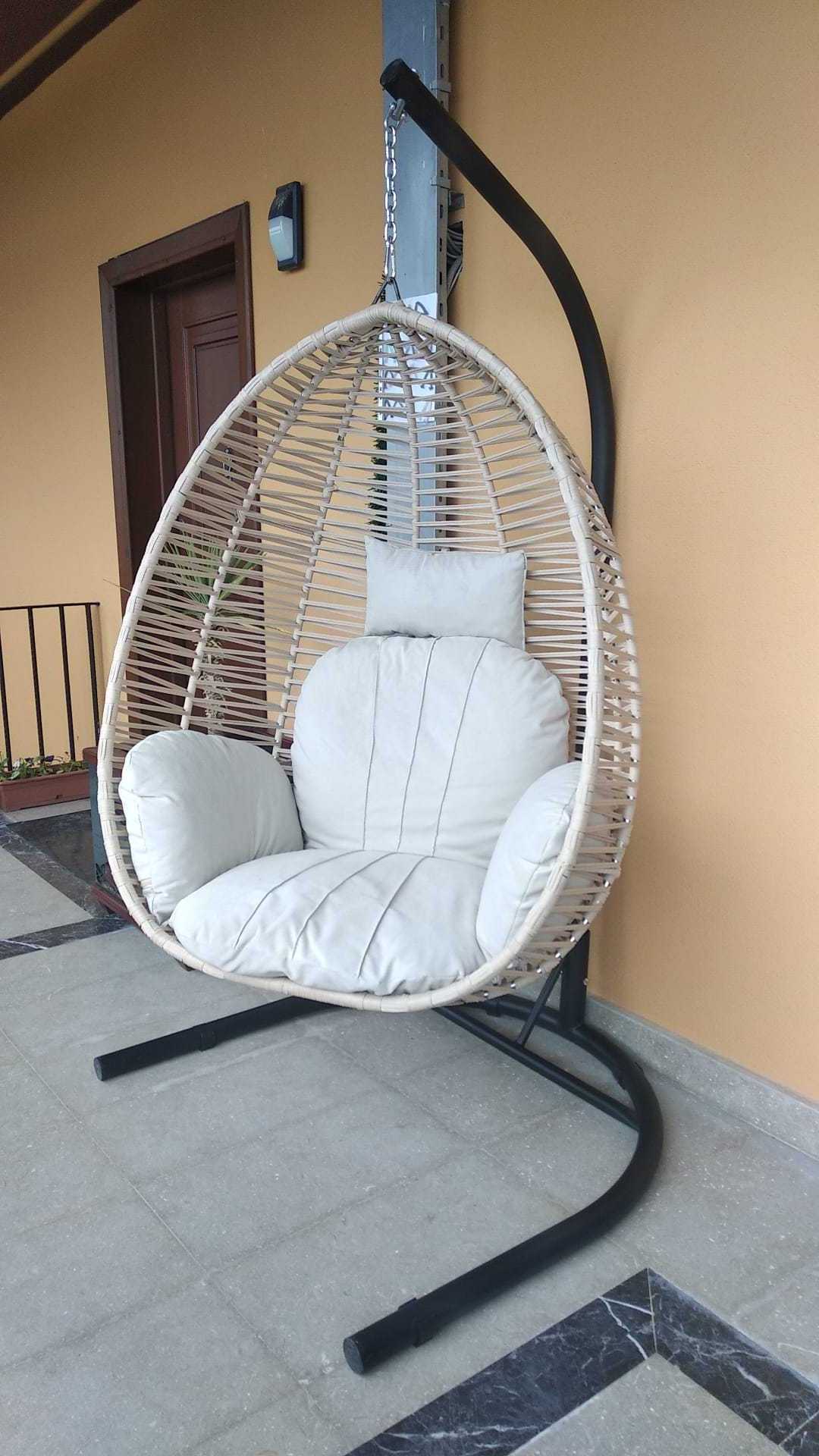 Best selling European standards garden patio hammoch chair swing in egg shape made in Turkey comfy garden equipment