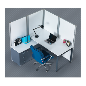 New Arrival Modern Design  Panel Computer Desk Office Furniture Wooden Cubicle  RUBA One Person Workstations