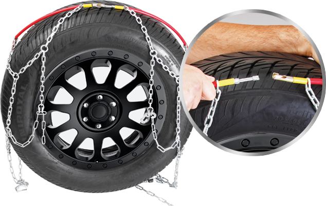 Matic Series All Sizes Tire  Chains  Easy Install Snow Chain Durable Tire Chain for Passenger Cars