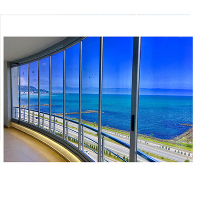 Exterior Glazing Systems Heat Insulated Aluminium Tempered Double Glass Horizontal Folding Window Bi folding Windows