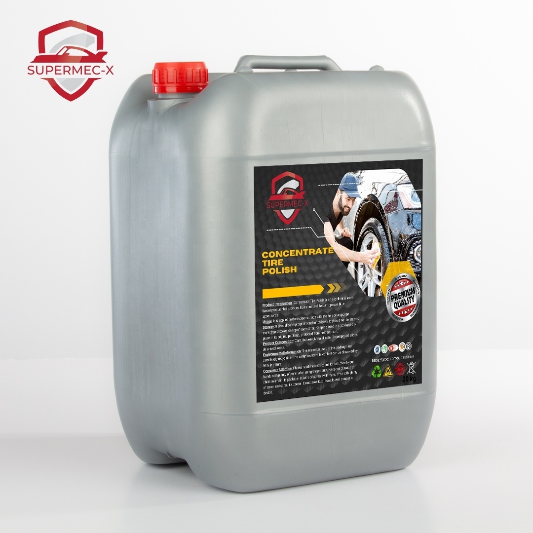 Concentrate Tire Polish 20 Kg Supermec-x Polishing Liquid Auto Detailing Chemical For Car Easy Clean Shine Protect Tire