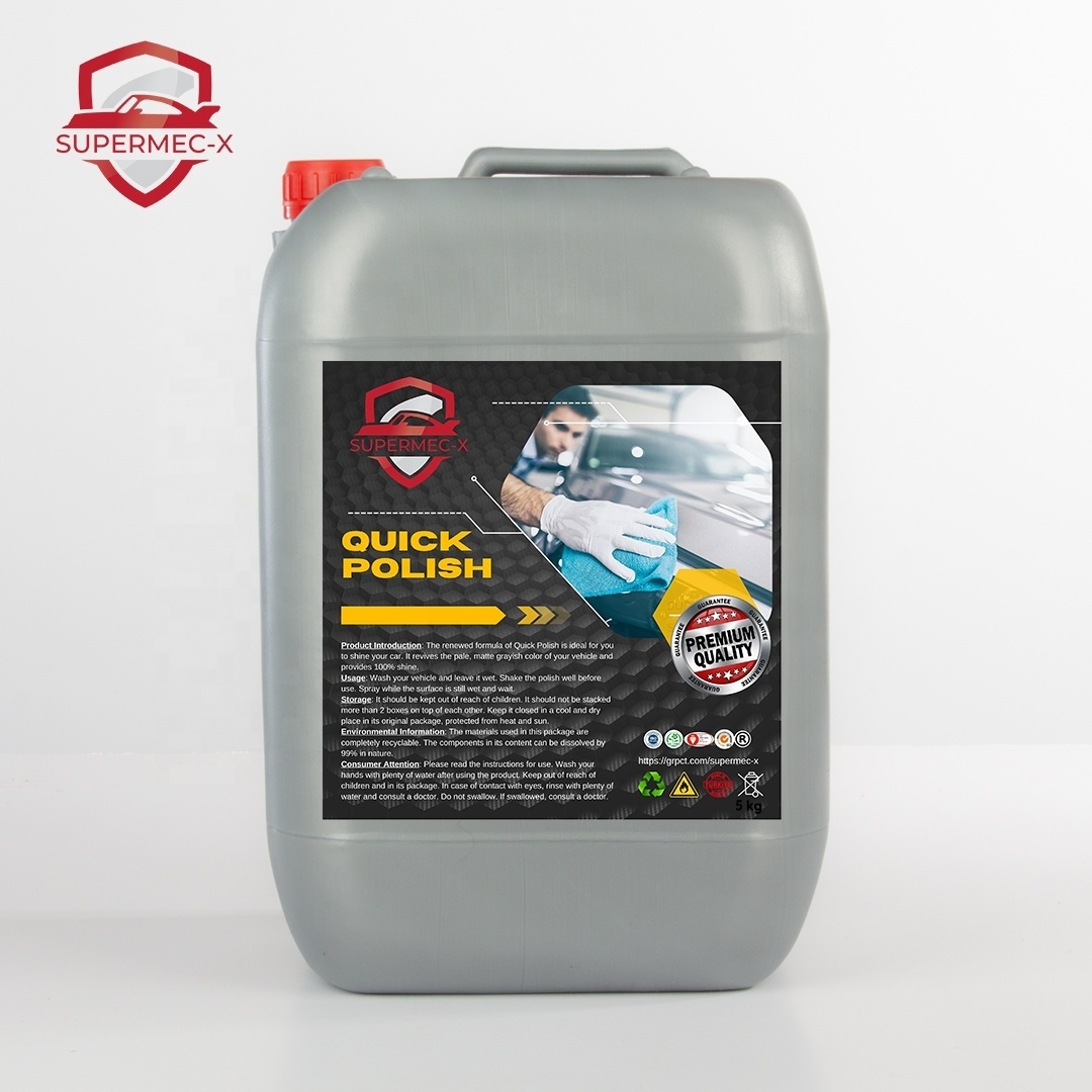 Quick Polish 5 Kg Supermec-x Polishing Auto Detailing Chemical Care Detail Easy Shine Protect Car External Surface Polisher