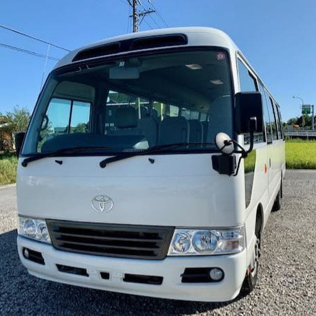 Used 2011 Toy ota Coaster Bus RHD Low Price Japan Original Used Coaster Mini Bus with 3RZ 1HZ Engine Swing Door