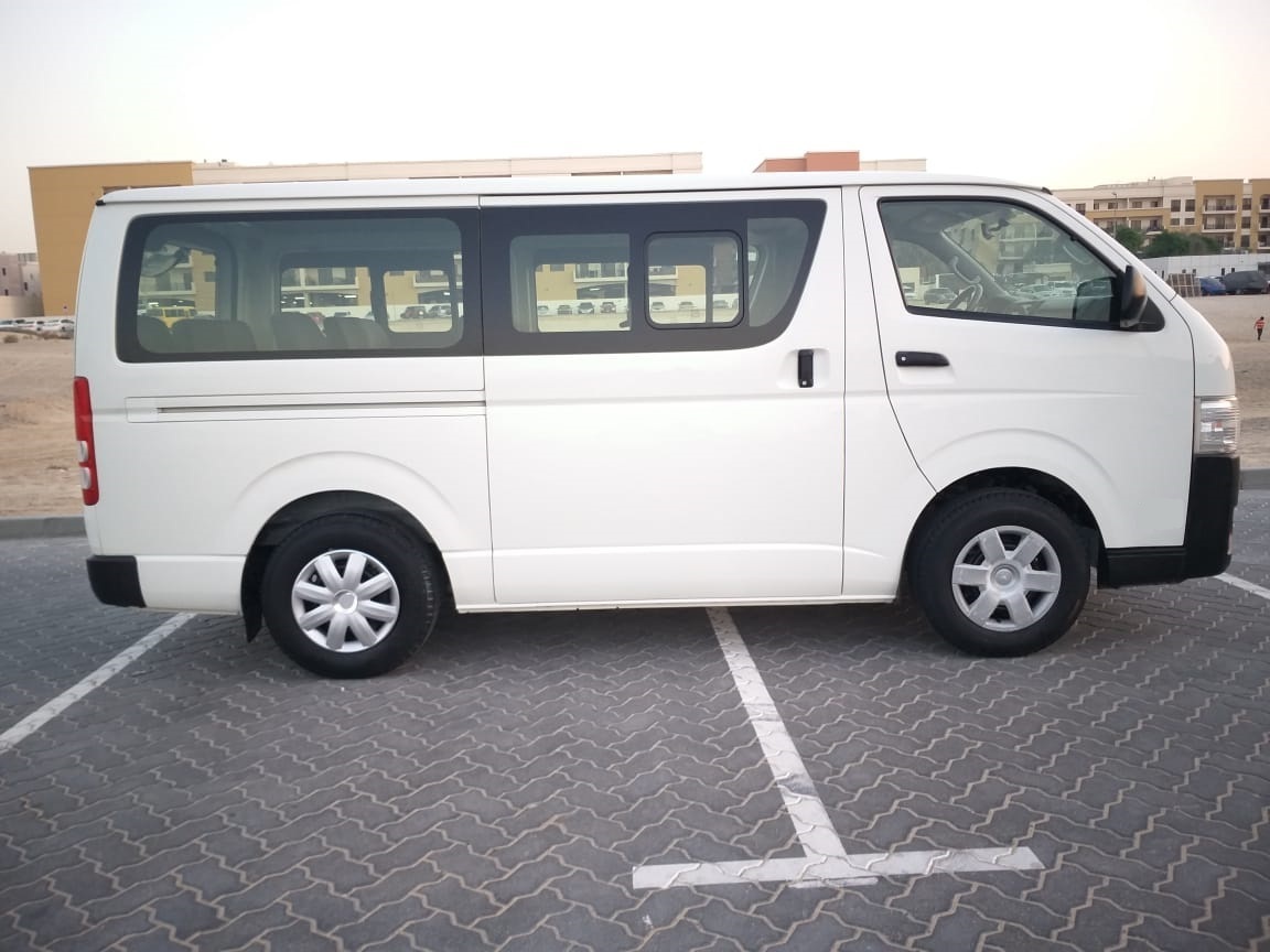 Used 2016 Toy ota Hiace Flat Roof MINI Max Bus Engine VAN Shuttle Color Transmission Japan Dubai UAE Type Seats LHD Gas Diesel