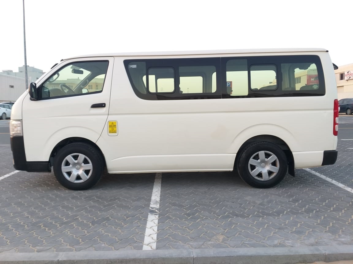 Used 2016 Toy ota Hiace Flat Roof MINI Max Bus Engine VAN Shuttle Color Transmission Japan Dubai UAE Type Seats LHD Gas Diesel