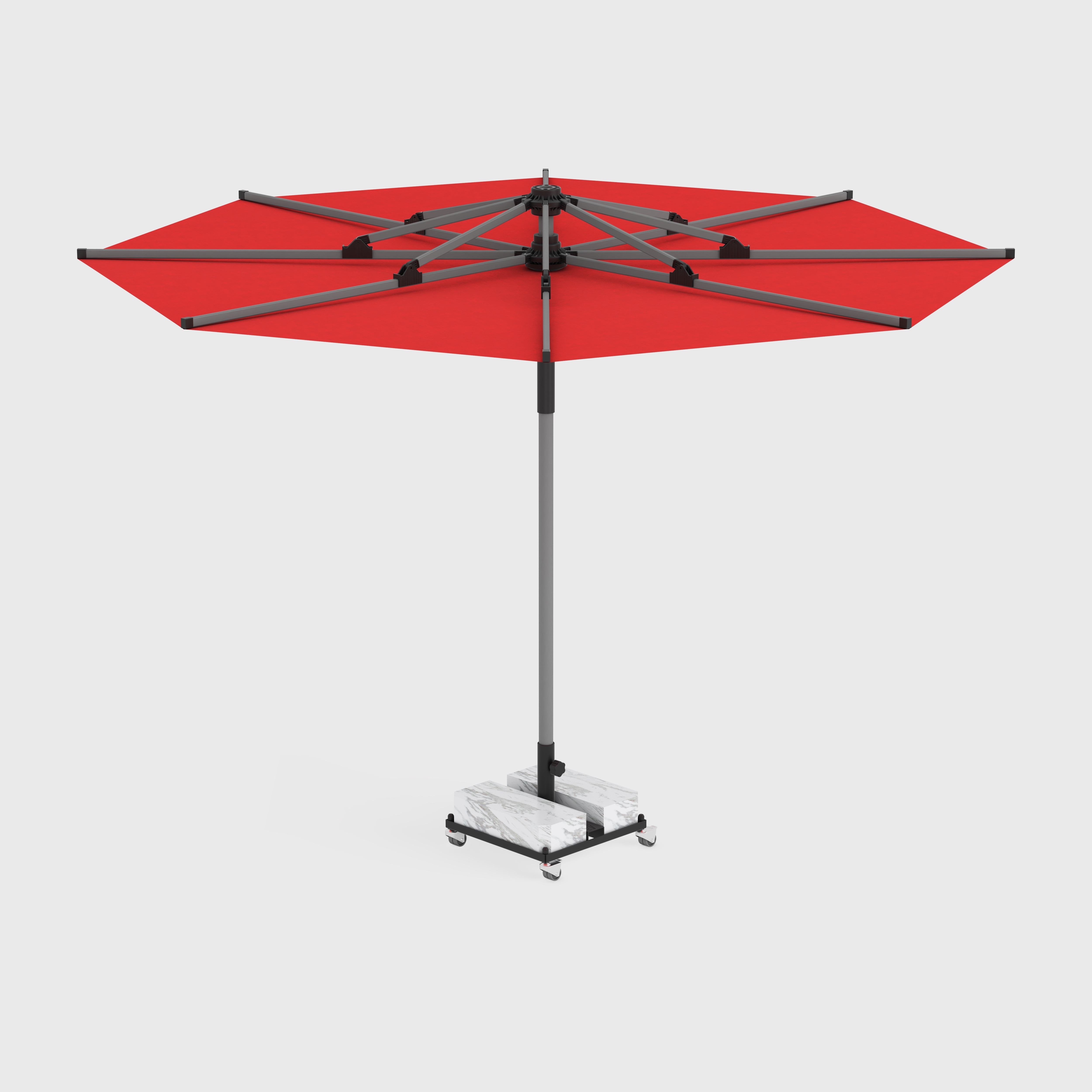 Avocado Lux Clips Circular Umbrella 350cm High Quality Parasol for Hotel Outdoor Beach Garden Umbrella Parasol