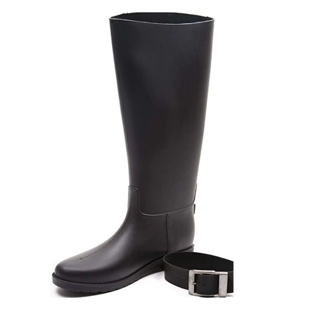 Waterproof Fashion Work Garden Middle Tube Rain Shoes Outdoor Women High Rubber Rain Boots