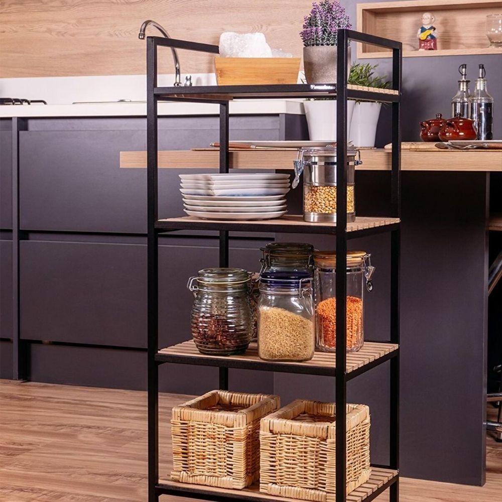 Kitchen Cabinet Metal Wood Organizer Decorative Multi Purpose Shelf Racking  Shelves Unit Storage Racks For Home Office School