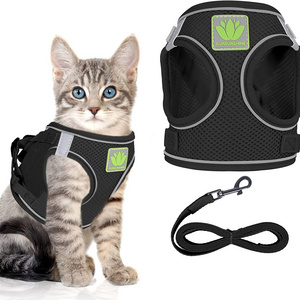 Cat Harness Leash for Kitten Puppy Escape Proof Cute Pet Vest Harnesses for Small Dog Cat | Adjustable Soft Kitty Harness