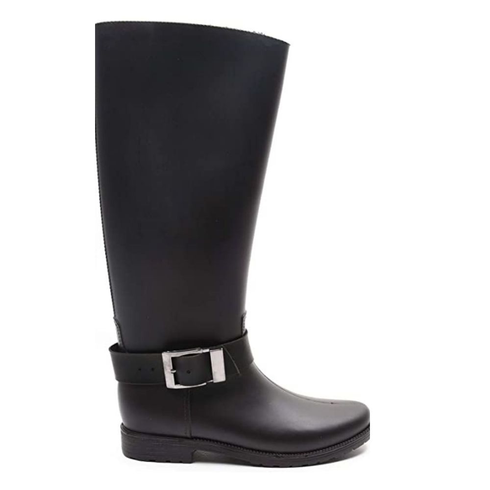 Waterproof Fashion Work Garden Middle Tube Rain Shoes Outdoor Women High Rubber Rain Boots