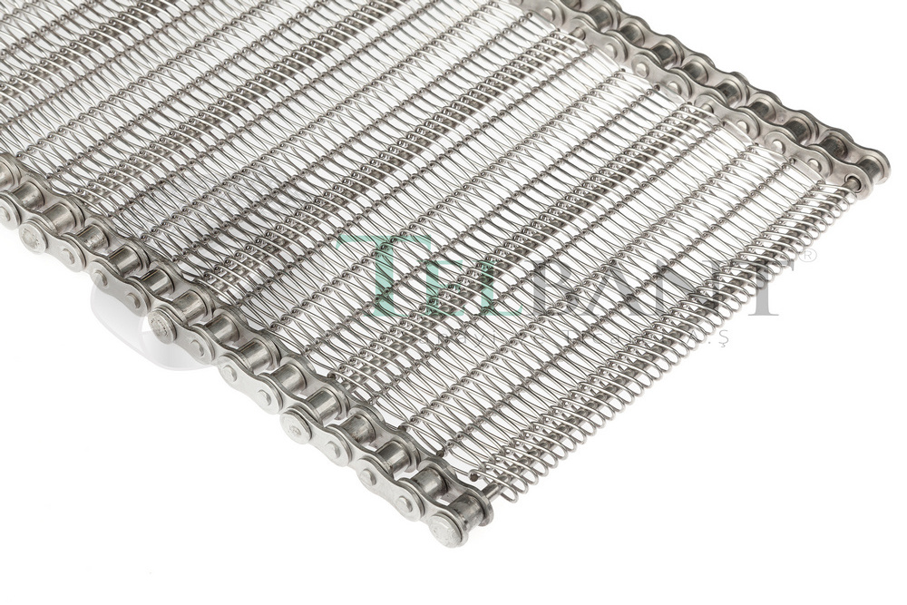 Drying line heavy duty 304 316 stainless steel metal chain driven spiral wire mesh conveyor belt with customized size EU Quality