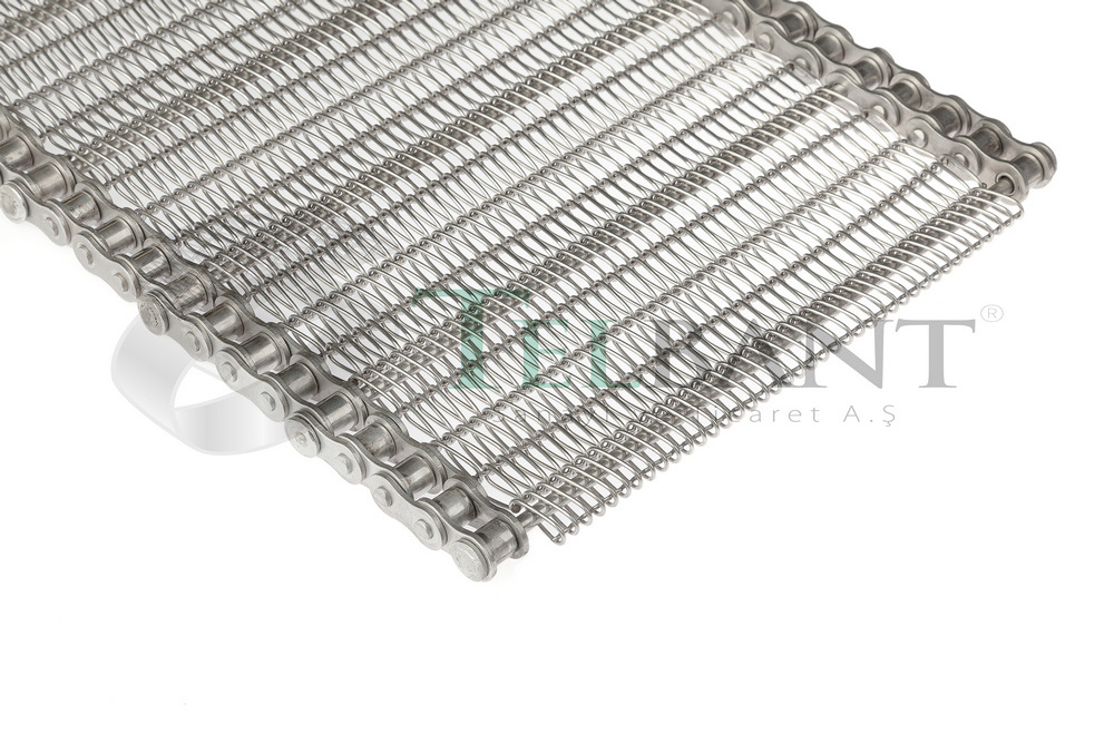 Drying line heavy duty 304 316 stainless steel metal chain driven spiral wire mesh conveyor belt with customized size EU Quality