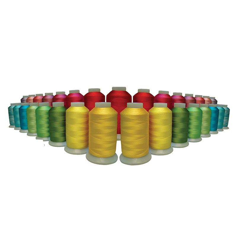 Brand New Wholesale Eco-Friendly High Quality %100 Polyester High Tenacy Embroidery Threads