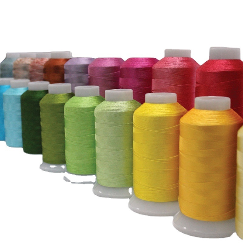 Computerized Embroidery 100%Polyester 2500 mr 120d/2 Industrial Embroidery Sewing Thread For Embroidery Machine