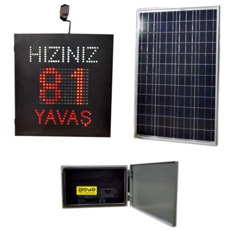 Solar Speed Warning System with Radar Highway Traffic Tracking  Safety Equipment LD-02-03-250