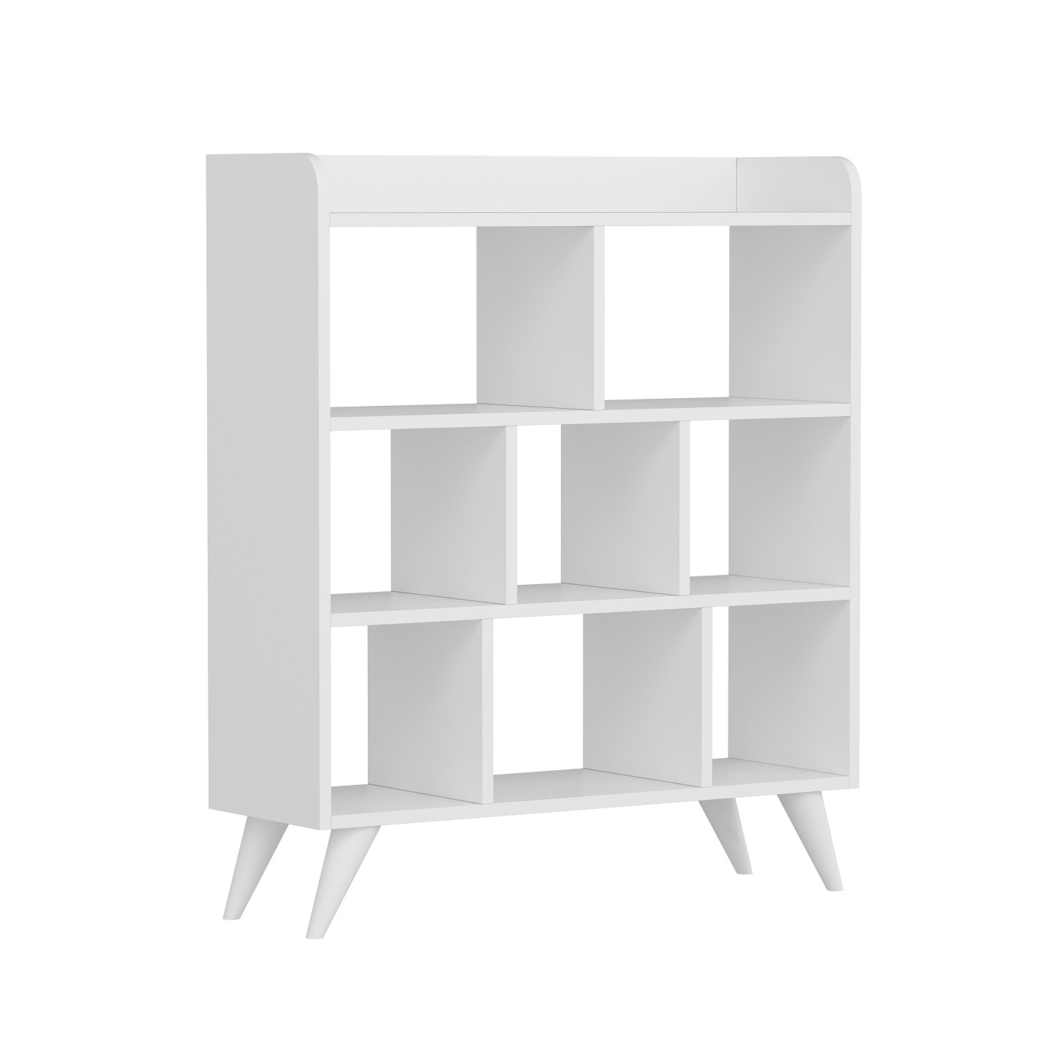 Furniture Luxury Florida Bookcase White Shelf New Premium Ouality Library Exclusive Modern Book Storage Home Decor Living Room